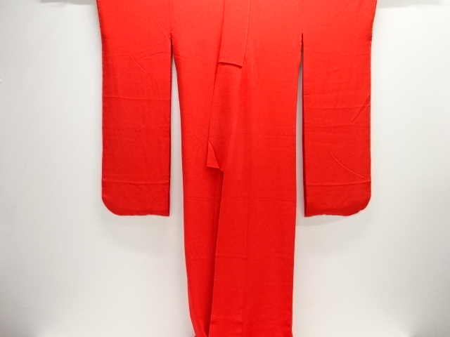  アンティーク　作家物　松竹梅に鶴模様刺繍掛下・中着セット